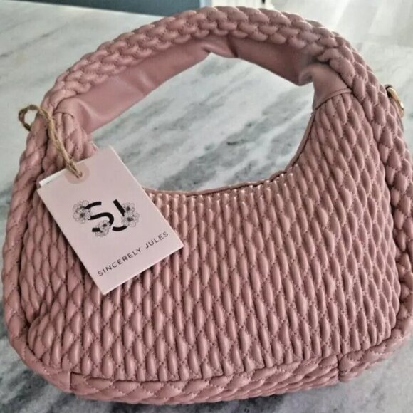 Sincerly Jules Handbags - Sincerely Jules Women Peach Shoulder Purse with Adjustable Straps